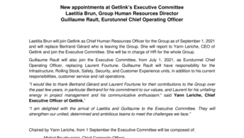 New appointments at Getlink’s Executive Committee.