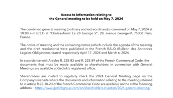 GET2415 - Access to Information relating the General Meeting 2024  (V UK)