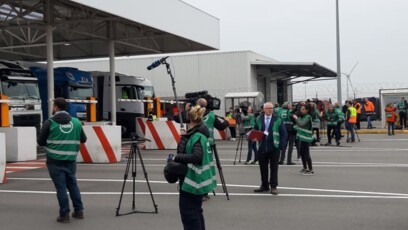 Brexit : Eurotunnel accueille les journalistes européens sur son terminal de Coquelles