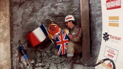First historic breakthrough under the Channel