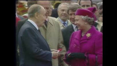 06 - Official inauguration of the Channel Tunnel – 6 May 1994 at the Eurotunnel terminal in Coquelles, 12:50 (French time)