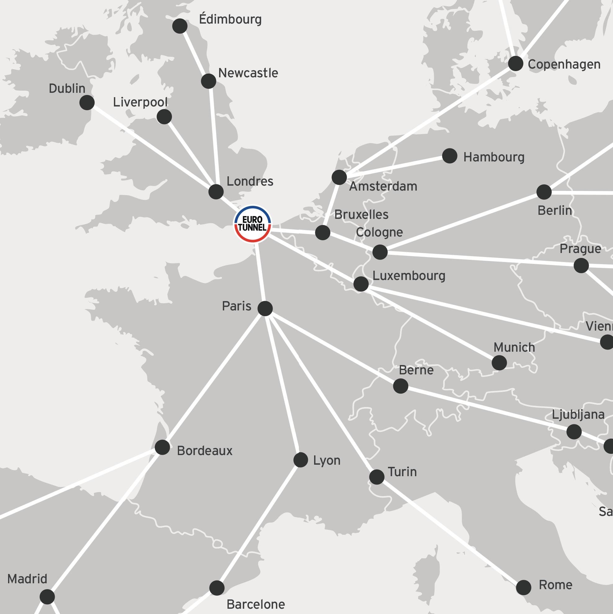26% des échanges commerciaux entre le Royaume-Uni et l’Europe transitent via le tunnel sous la Manche