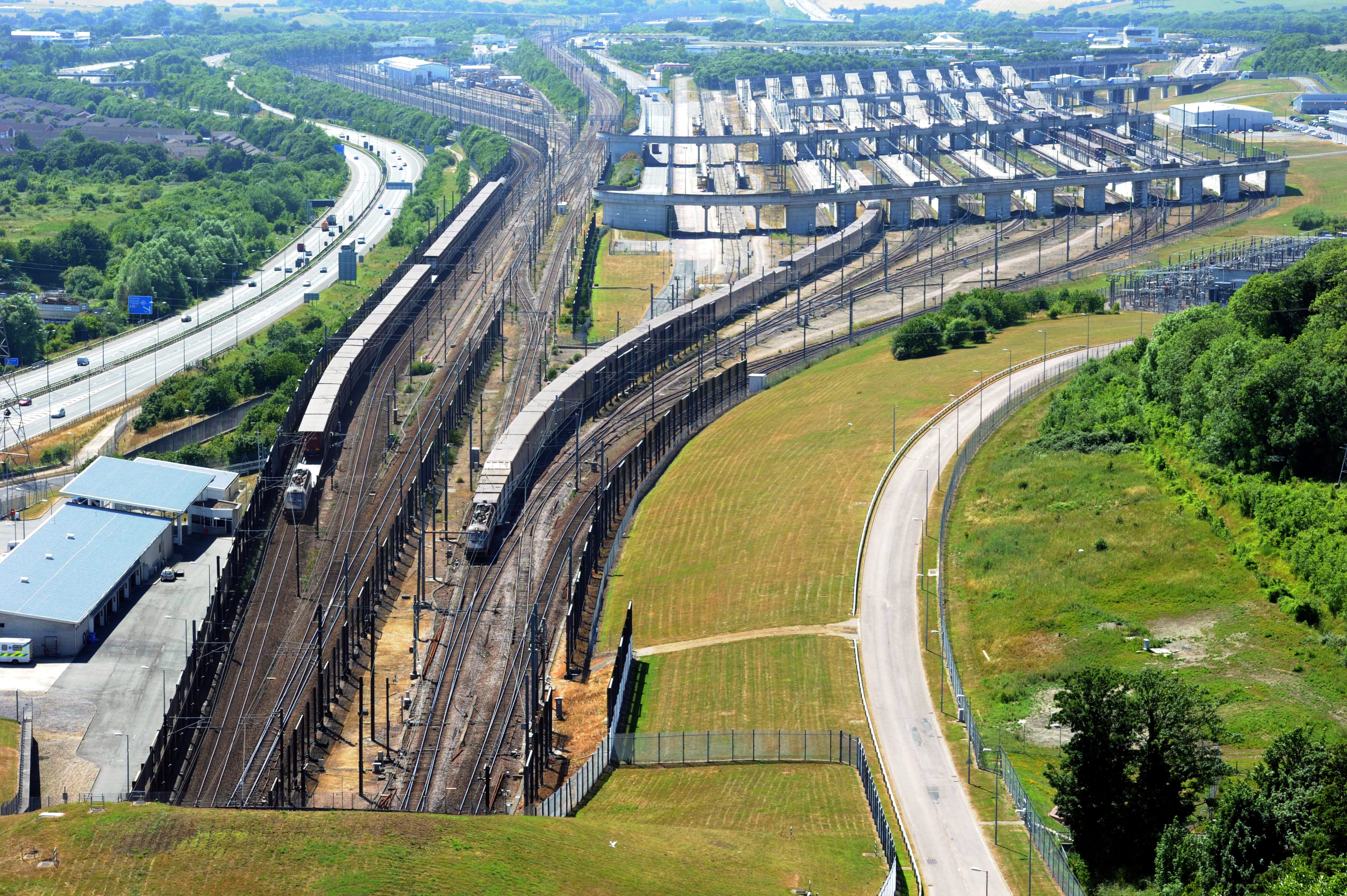 Eurotunnel Terminal in Folkestone (Kent)
