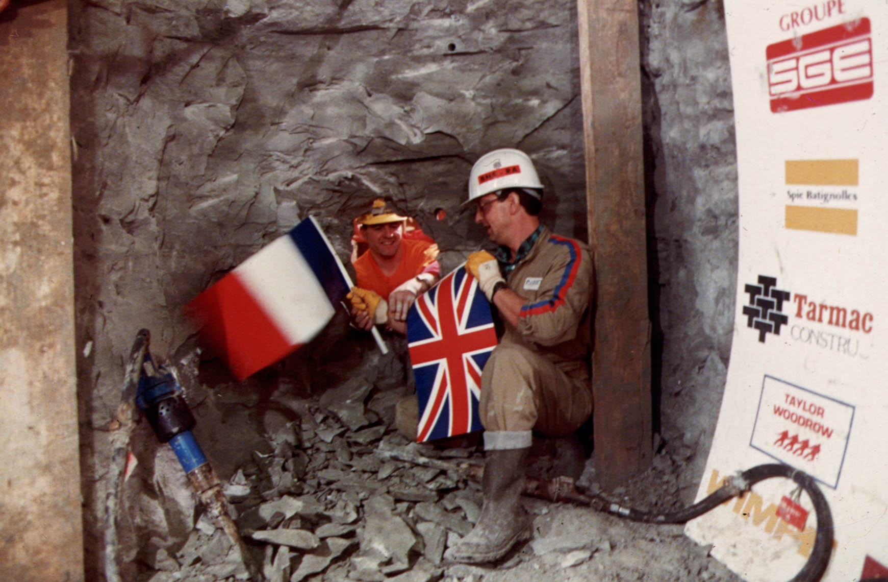 First historic breakthrough under the Channel