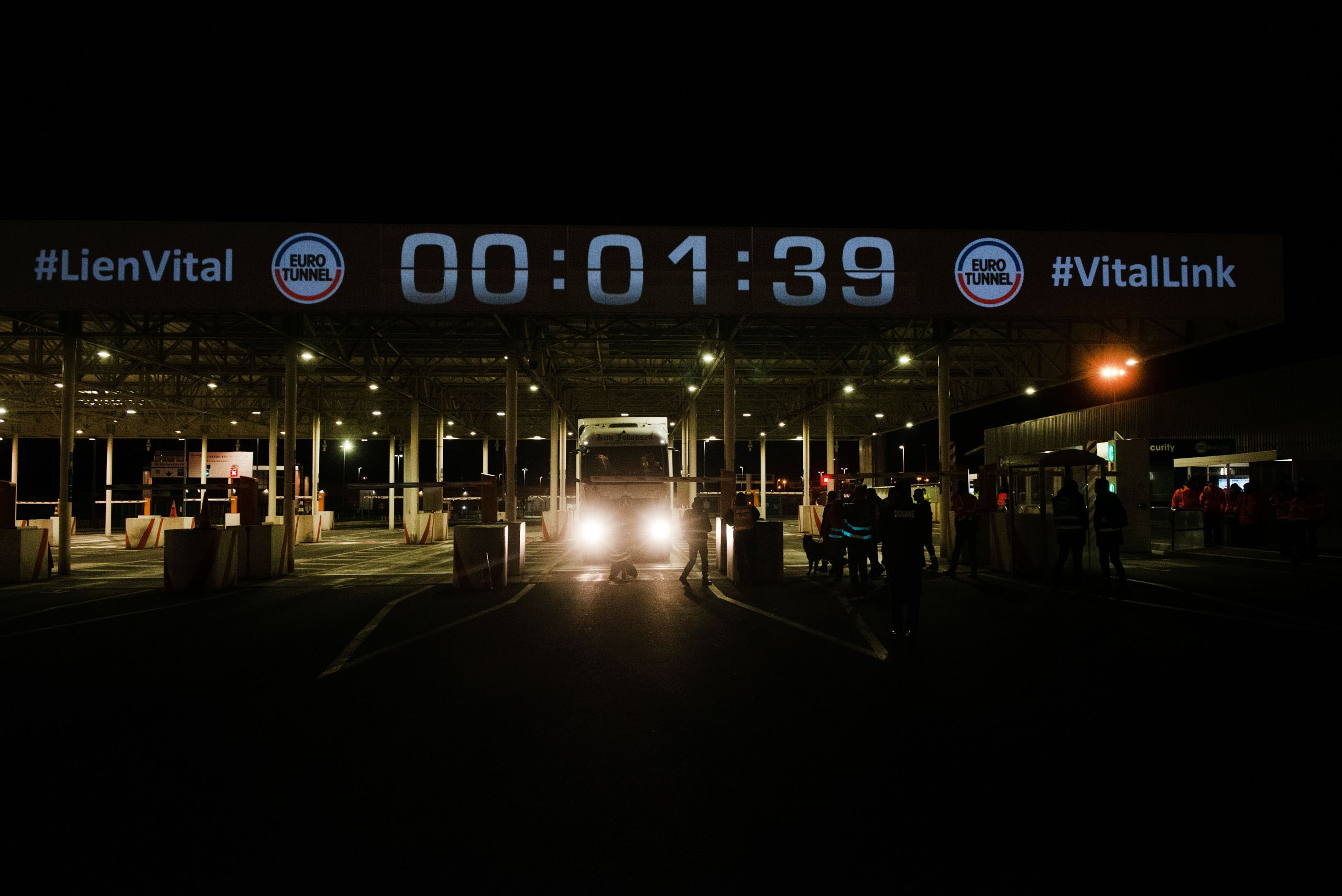 Evènement post-Brexit : passage du premier camion le 1er janvier après minuit