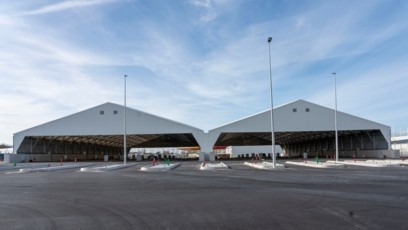 La zone de pré-enregistrement EES  sur le terminal d’Eurotunnel à Coquelles est achevée.