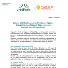 CP Groupama Deafi accessibilité