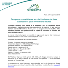 CP_10092019_GROUPAMA A CONDUIT AVEC SUCCÈS L’ÉMISSION DE TITRES SUBORDONNÉS POUR 500 MILLIONS D’EUROS.pdf