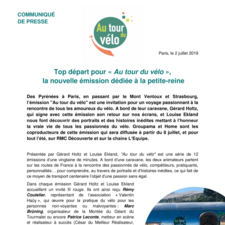 CP_TOP DÉPART POUR « AU TOUR DU VÉLO » LA NOUVELLE ÉMISSION DÉDIÉE À LA PETITE REINE_02072019.pdf