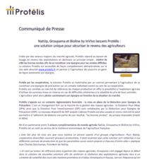 CP_NATUP, GROUPAMA ET BIOLINE BY INVIVO LANCENT PROTÉLIS UNE SOLUTION UNIQUE POUR SÉCURISER LE REVENU DES AGRICULTEURS_210619.pdf