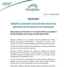 CP GROUPAMA_nomination Delphine Létendart
