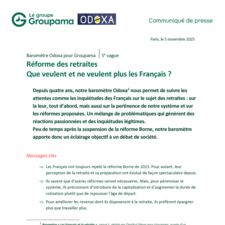CP Groupama baromètre retraite Odoxa 2025