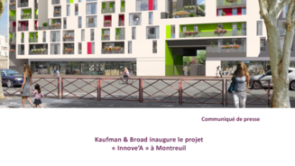 Kaufman & Broad inaugure le projet « Innove’A » à Montreuil