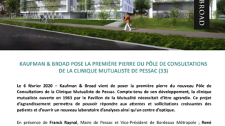 Kaufman & Broad pose la première piere du pôle de consultations de la clinique mutualiste de Pessac (33).pdf