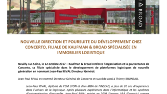 Kaufman & Broad renforce l'organisation et la gouvernance de Concerto