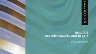 Présentation Résultats des neuf premiers mois 2017