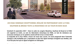 Un essai sismique exceptionnel réalisé en partenariat avec le FCBA