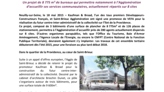 Kaufman & Broad va réaliser à Saint-Brieuc le futur centre-inter-administratif de l'Agglomération