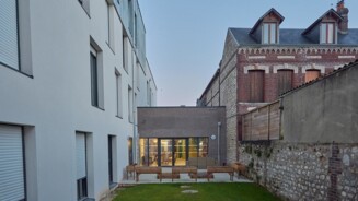 Résidence étudiant espaces extérieurs - Uppe Halls Rouen