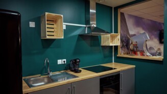 Résidence étudiant espace cuisine - Uppe Halls Rouen