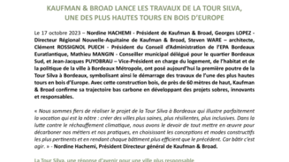 KAUFMAN & BROAD LANCE LES TRAVAUX DE LA TOUR SILVA.pdf