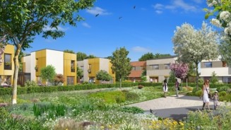 La 1ère maison à ossature bois de Kaufman & Broad réalisée au coeur de l’éco-quartier du Sycomore à Bussy-Saint-Georges