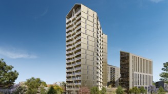 Kaufman & Broad lance les travaux de la Tour Silva, une des plus hautes tours en bois d'Europe