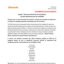 Info presse - Emploi _ TOP 10 Entreprises les plus recherchées par les candidats  (1).pdf