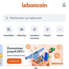 Homepage APP - leboncoin - Novembre 2024