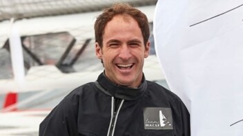Morgan Lagravière, au départ de la Transat Jacques Vabre 2019
