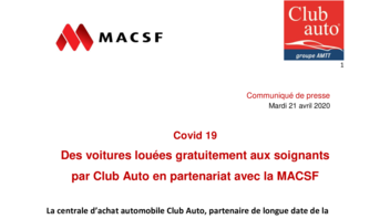 Location de voitures gratuites avec Club Auto [PDF]
