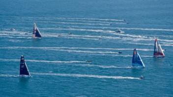 [PHOTO] Vue aérienne du départ du Vendée Globe