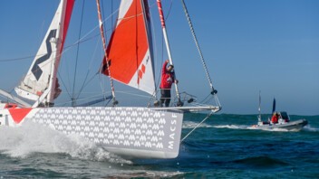 [PHOTO] Isabelle Joschke à son arrivée aux Sables d'Olonne