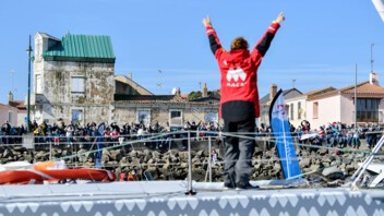 [PHOTO] Isabelle Joschke dans le chenal des Sables d'Olonne