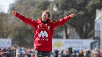 [PHOTO] Isabelle Joschke dans le chenal des Sables d'Olonne