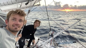 [PHOTO] Isabelle Joschke et Fabien Delahaye lors de la Transat Jacques Vabre 2021