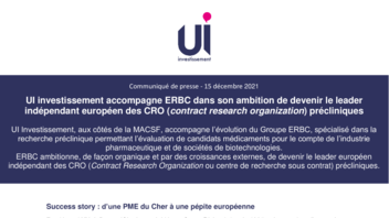 [PDF] Communiqué ERBC - Investissement d'UI et MACSF
