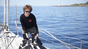[PHOTO] Isabelle Joschke avant le départ de la Guyader Bermudes 1000 Race