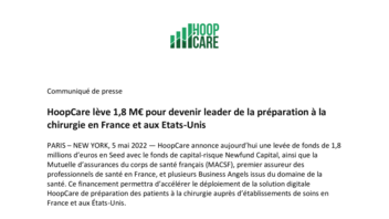 [ PDF] Communiqué de presse HoopCare  du 05/05/2022