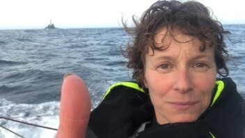 [PHOTO] Isabelle Joschke au passage du Fastnet lors de la Guyader Bermudes 1000 Race