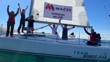 [PHOTO] L'équipage MACSF lors du Spi Ouest France 2021