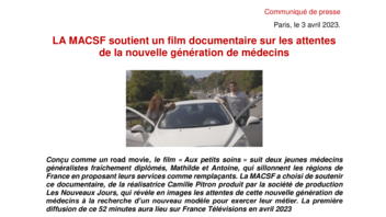 [PDF] Communiqué - Documentaire Aux petits soins