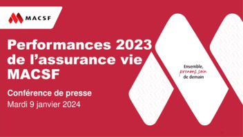 [SLIDESHOW] Conférence de presse assurance vie 9 janvier 2024