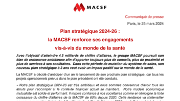 [PDF] Communiqué MACSF Plan stratégique 2024-2026