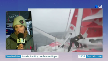 [video] France 3 Pay de Loire du 7 Nov à 3'08  Interview Isabelle Joschke Rétrospective du Vendée Globe