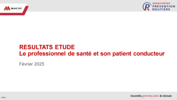 [ETUDE] Résultats étude MACSF-Prévention Routière 2025