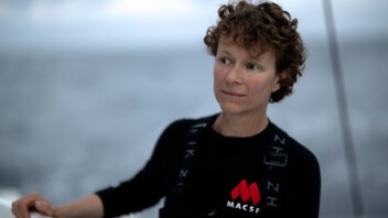 [PHOTO] Isabelle Joschke, skipper MACSF, en navigation