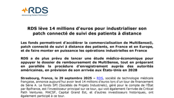 [PDF] Communiqué RDS lève 14 millions €