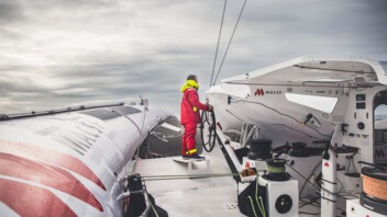 [PHOTO] Guirec Soudée en solitaire sur l'Ultim MACSF