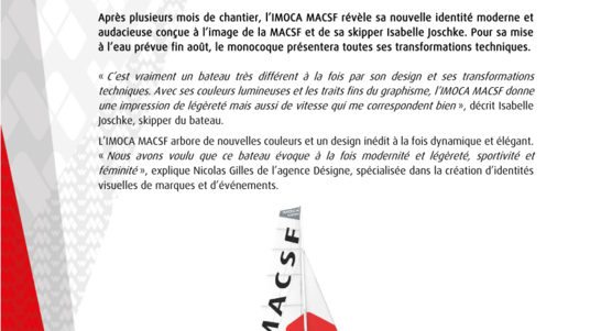 CP Voile MACSF design IMOCA